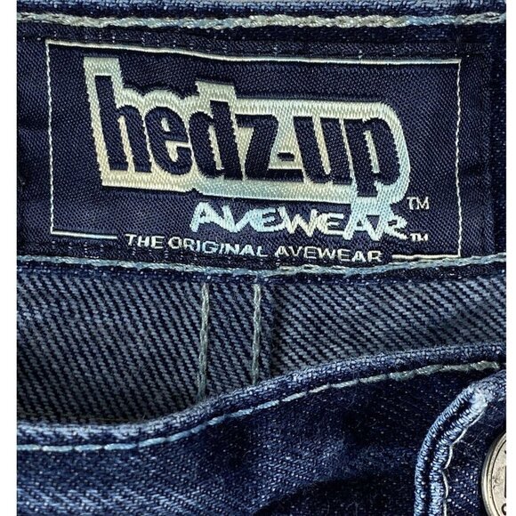 Hedz Up Jeans Avewear Mens Carpenter 44x34 Real 40x32.5 Baggy Loose Hip Hop 90’s - Picture 14 of 16